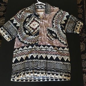Hawaiian tapa shirt